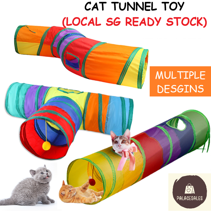 SG Foldable Cat Tunnel Cat Interactive Toy Cat Toys Cat supplies