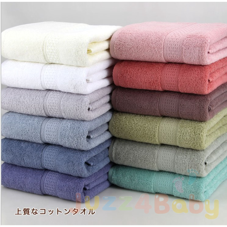 JUZZ4BABY J4B Monored 100% Cotton Absorbent Premium Japan Pure Cotton Bath Towel Face Towel